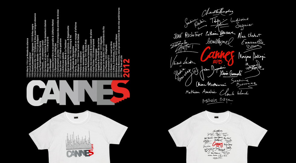 Cannes 2012 - Cannes 2013. T-shirt festival de cannes pour premire